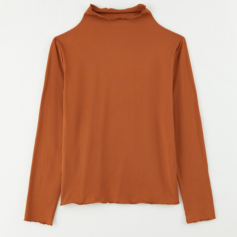 Damen Langarm Rollkragenpullover Eveloria