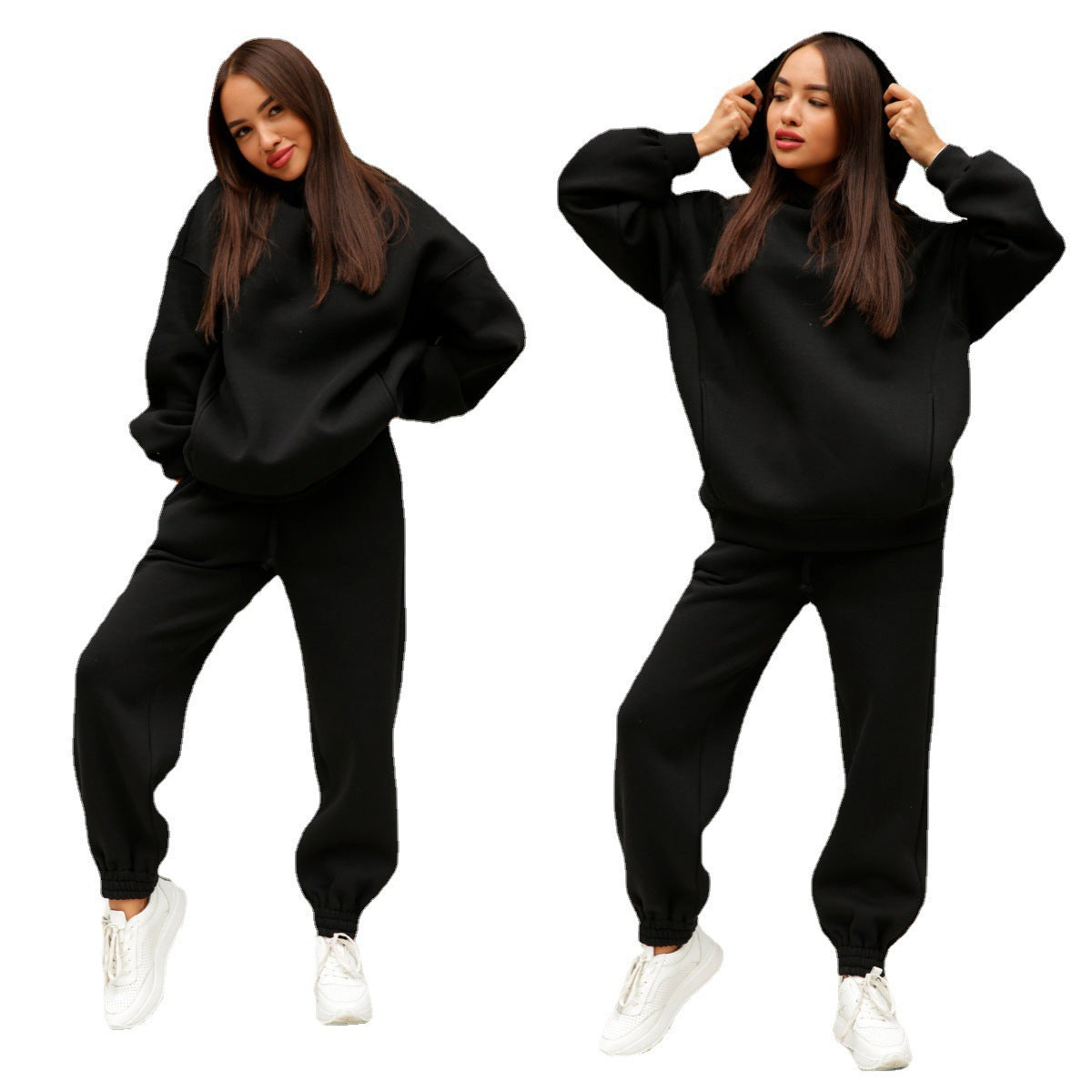 Eveloria Damen Sportlicher Hoodie Jogginghose Set