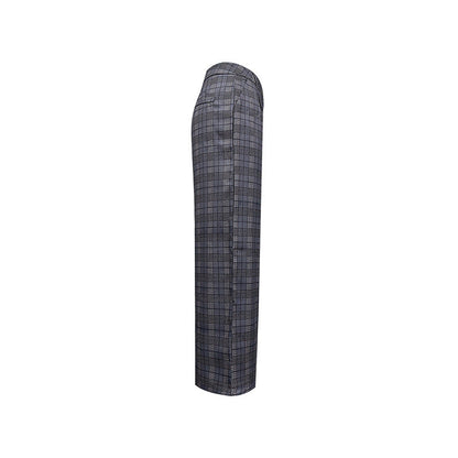 Damen Karierte Weite Hose Eveloria