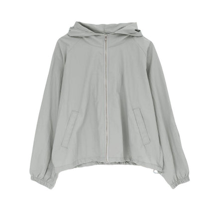 Damen Übergangsjacke Leicht Kapuze Beige
