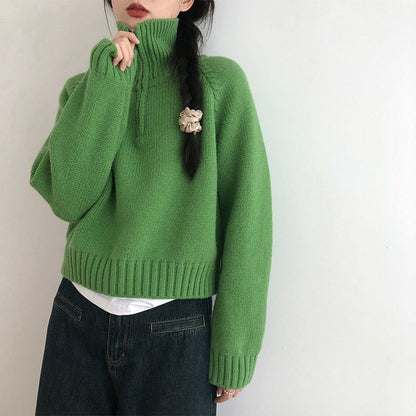 Damen Stehkragenpullover Eveloria Hochwertiges Strick