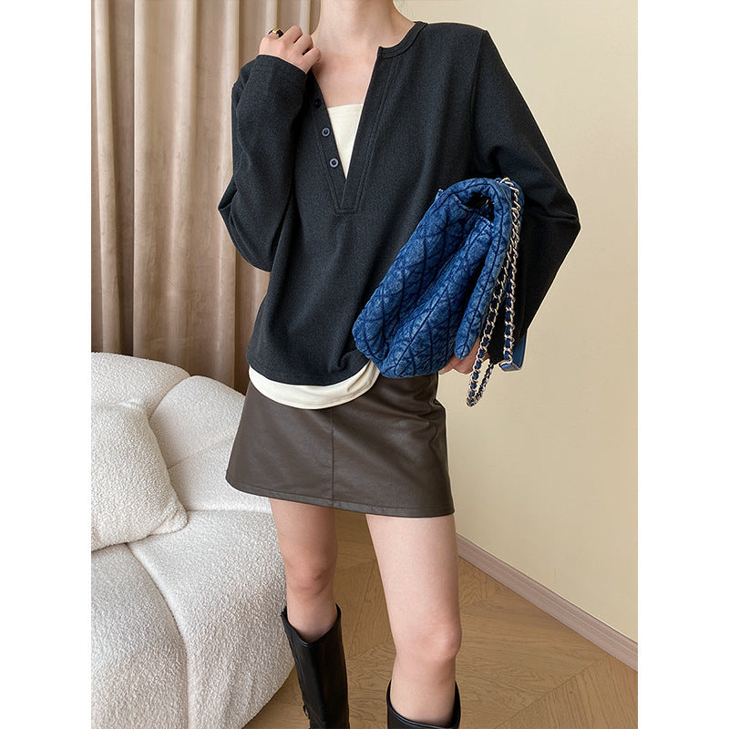Damen Pullover Mit Knöpfen Eveloria - Eveloria