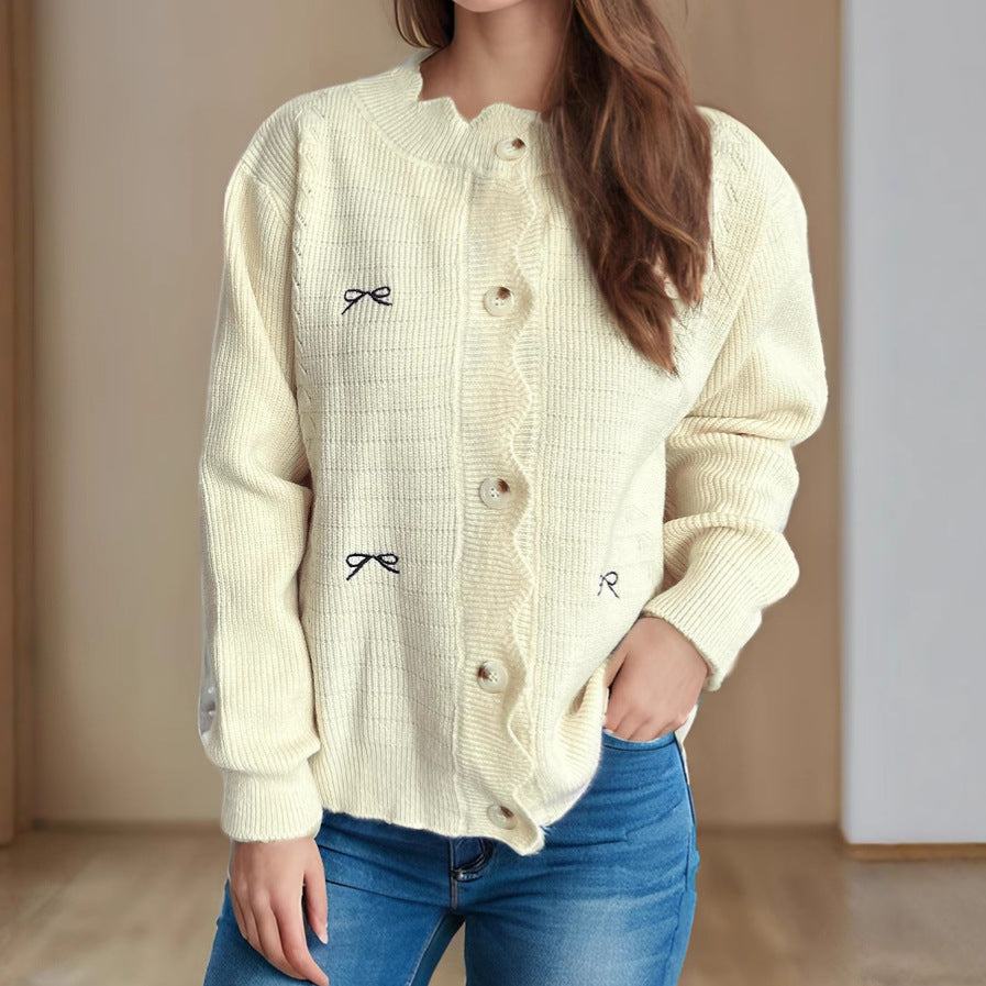 Damen Strickjacke mit verspielten Details - Eveloria
