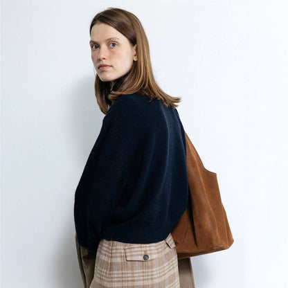 Damen Rollkragenpullover aus Strick Eveloria Kuschelig