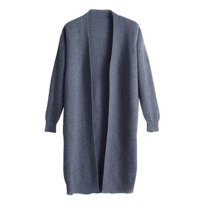 Damen Strickmantel Lockerer Schnitt Voluminöse Ärmel Eveloria