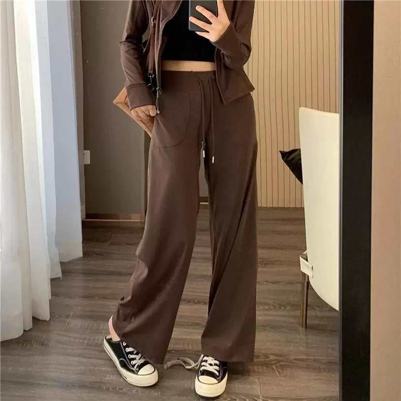 Damen Loungehose Weite Bein Eveloria