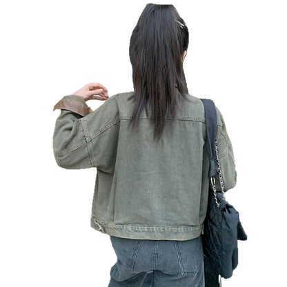 Damen Lederjacke Utility-Style Eveloria