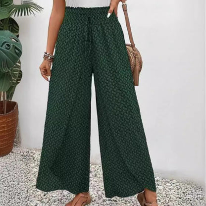 Damen Hochbundhose Elastisch Graphisches Muster