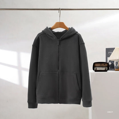 Damen Fleece Hoodie Reißverschluss Kängurutaschen Eveloria