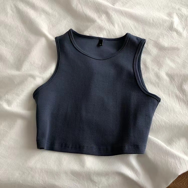 Damen Crop- Atmungsaktives Material Figurbetont