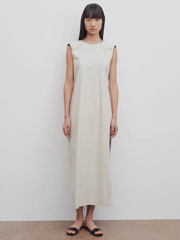 Damen Maxikleid Fließend Breiter Ausschnitt Eveloria