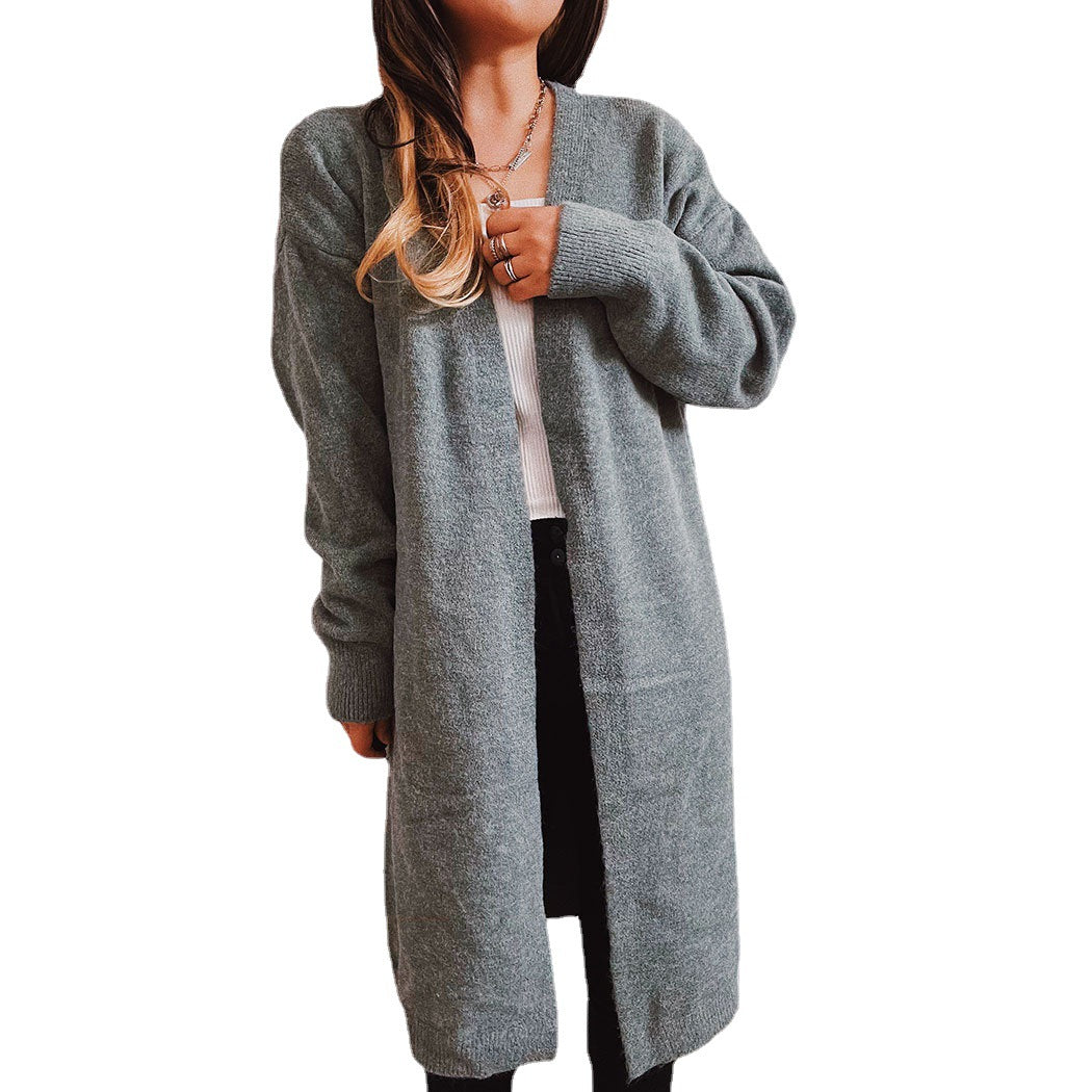 Damen Strickcardigan Lang Eveloria