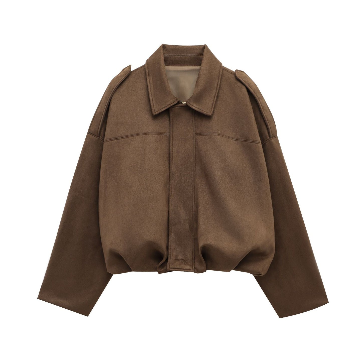 Damen Blousonjacke Weiches Material Modern Eveloria