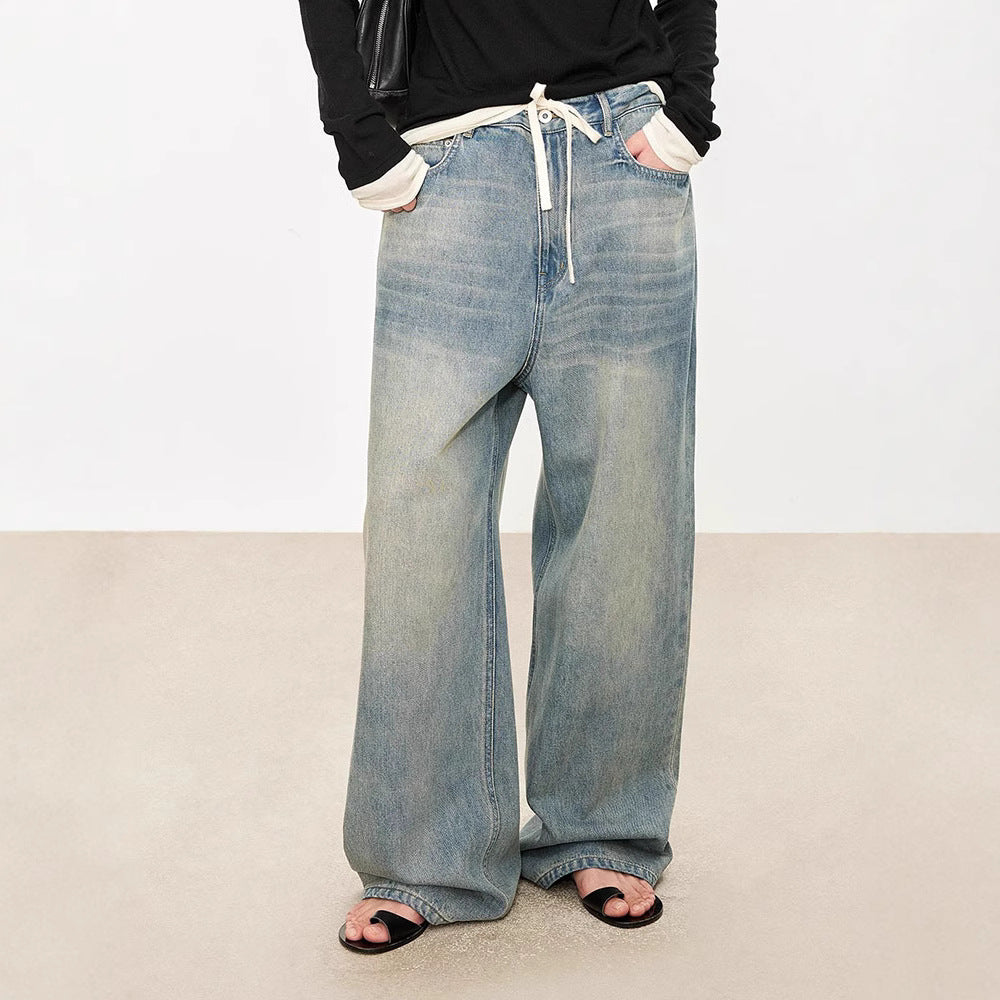 Damen High-Waist Jeans Weite Fit Eveloria - Eveloria
