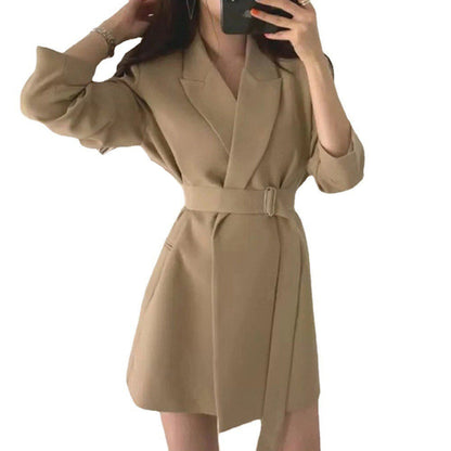 Damen Blazer mit Taillengürtel Eveloria