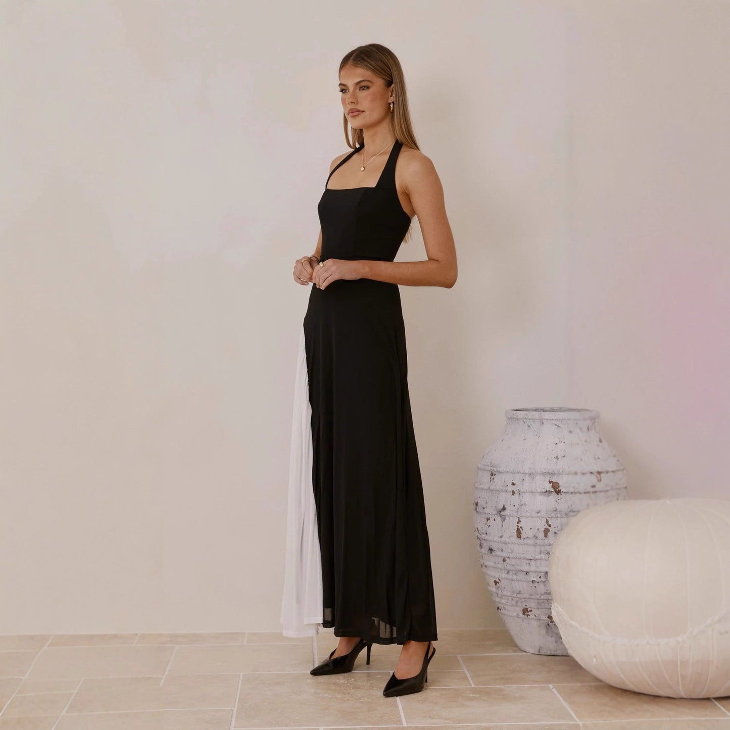 Damen Abendkleid Asymmetrischer Schnitt Elegantes Design Eveloria