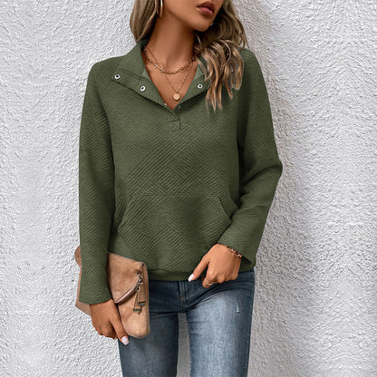 Damen Kapuzenpullover Strukturiertes Design Kängurutasche Grau