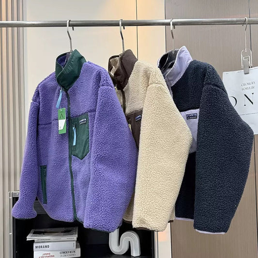Damen Fleecejacke Kuschelig Reißverschluss-Taschen Eveloria - Eveloria