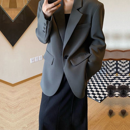 Damen Oversized Blazer aus Wolle mit Taschen Eveloria