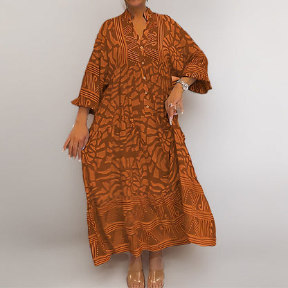 Damen Kaftan Kleid Muster Eveloria