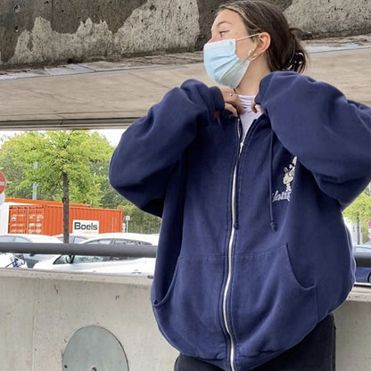 Damen Kapuzenjacke Gestickt Eveloria Schwarz - Eveloria