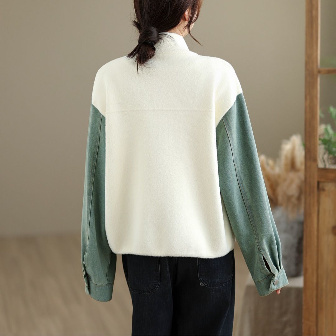 Damen Übergangsjacke Kapuze Taschen Eveloria