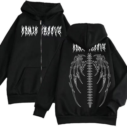 Damen Kapuzenjacke Gothic-Design Bequem Eveloria