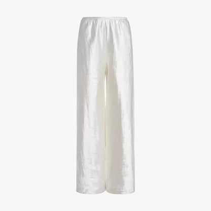 Damen Hochbundhose Satin Elegant