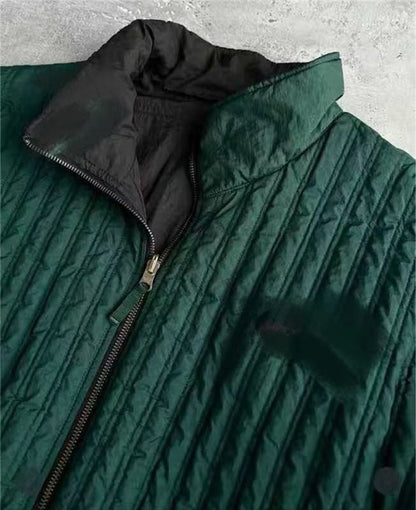 Damen Steppjacke Hochkragen Verdeckter Reißverschluss Eveloria