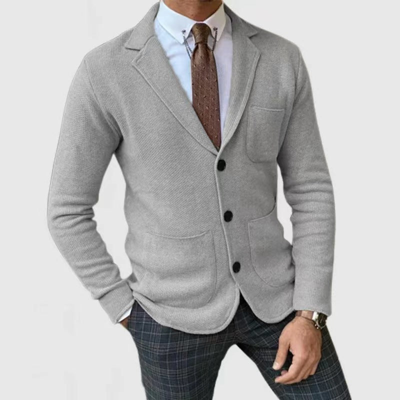 Eveloria Herren Strickjacke Elegantes Design Mit Taschen