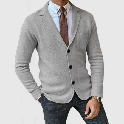 Eveloria Herren Strickjacke Elegantes Design Mit Taschen