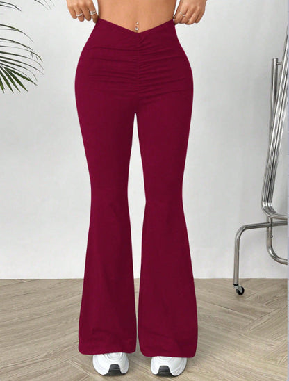 Damen Hochtaillierte Bootcut-Hose Eveloria