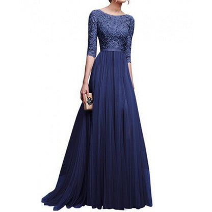 Eveloria Damen Abendkleid Spitze Voluminöser Rock
