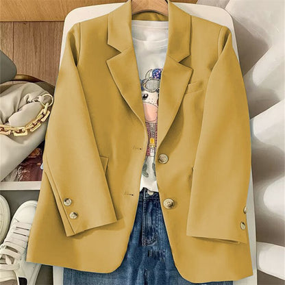 Damen Blazer Doppelter Knopfleiste Eveloria