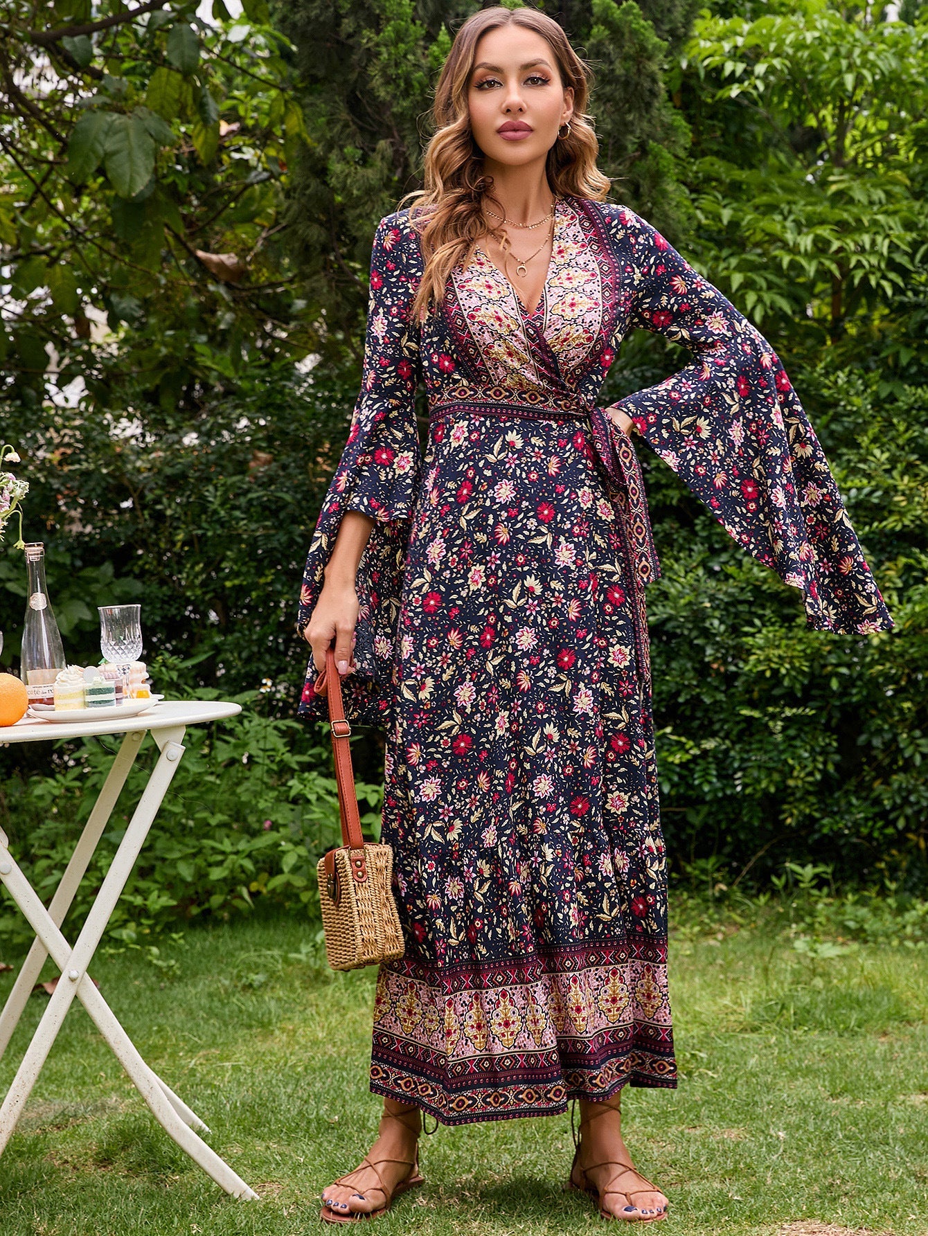 Damen Wickelkleid Eveloria