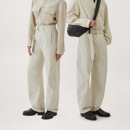 Damen High-Waist-Hose mit Gürtel Eveloria