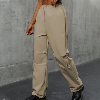 Damen Freizeithose Elastischer Bund Praktische Seitentaschen