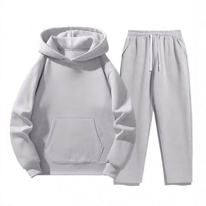 Damen Sweatanzug Hoodie Jogginghose Gemütlich Schwarz - Eveloria