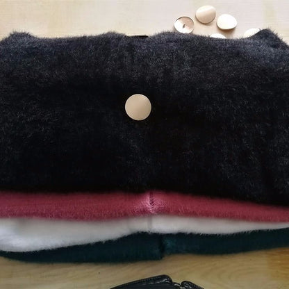 Damen Strickjacke Kuschelig Große Knöpfe Eveloria