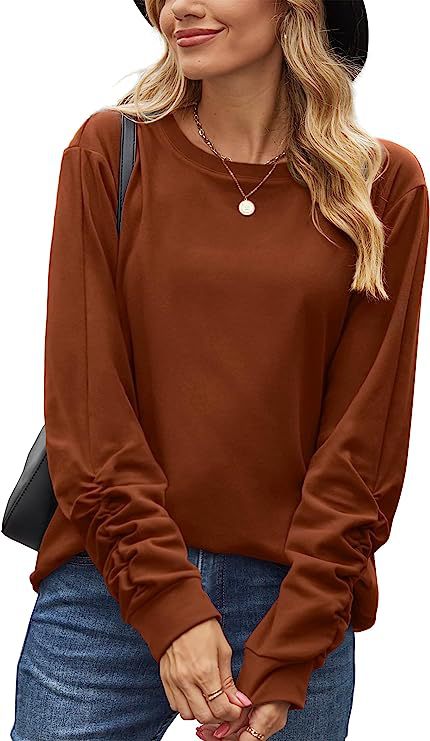 Damen Langarmshirt Weiches Baumwollmix Eveloria