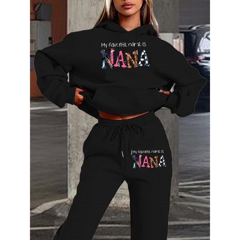 Damen Jogginganzug Bequem Mit Schriftzug Eveloria