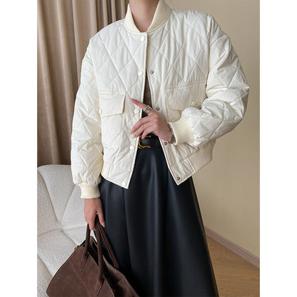Damen Übergangsjacke Gesteppt Minimalistisch Eveloria