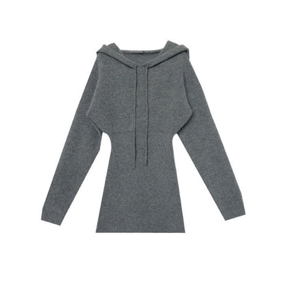 Damen Hoodie-Kleid Lässig Mit Taschen Eveloria