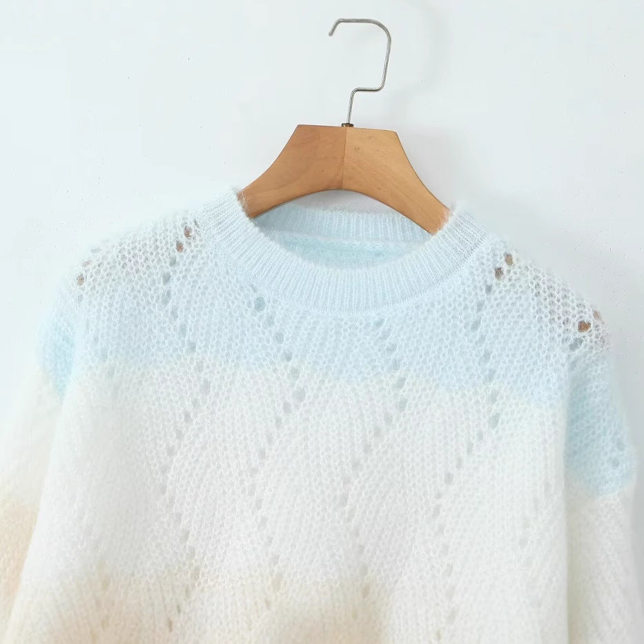 Damen Strickpullover Komfortabel Pastellfarben Eveloria