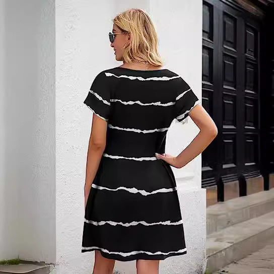 Damen Strandkleid Lässig Leicht Eveloria