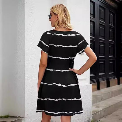 Damen Strandkleid Lässig Leicht Eveloria