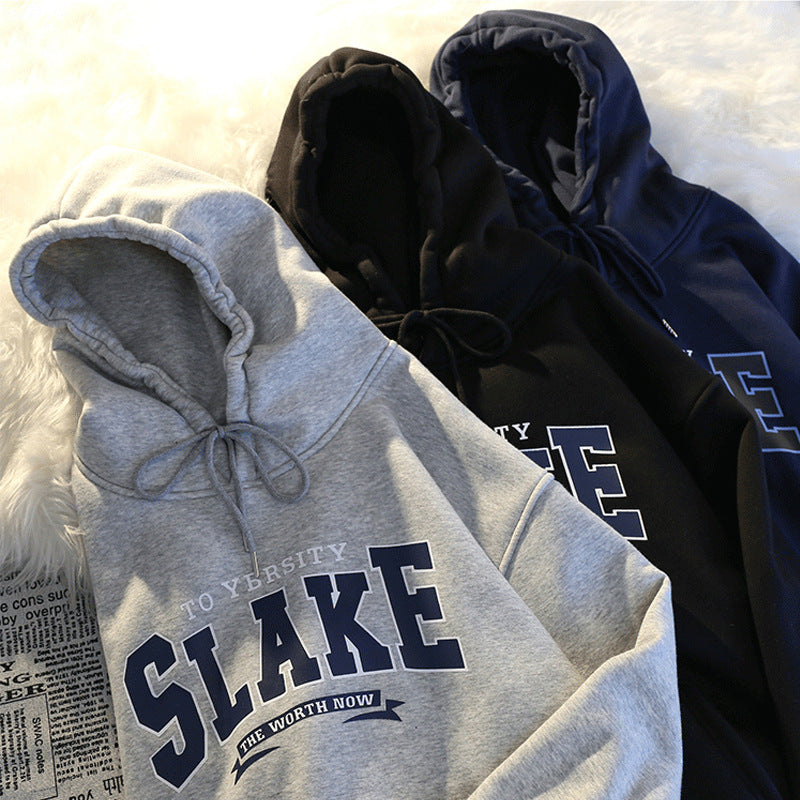 Damen Hoodie Kapuze Lässig Grau Eveloria