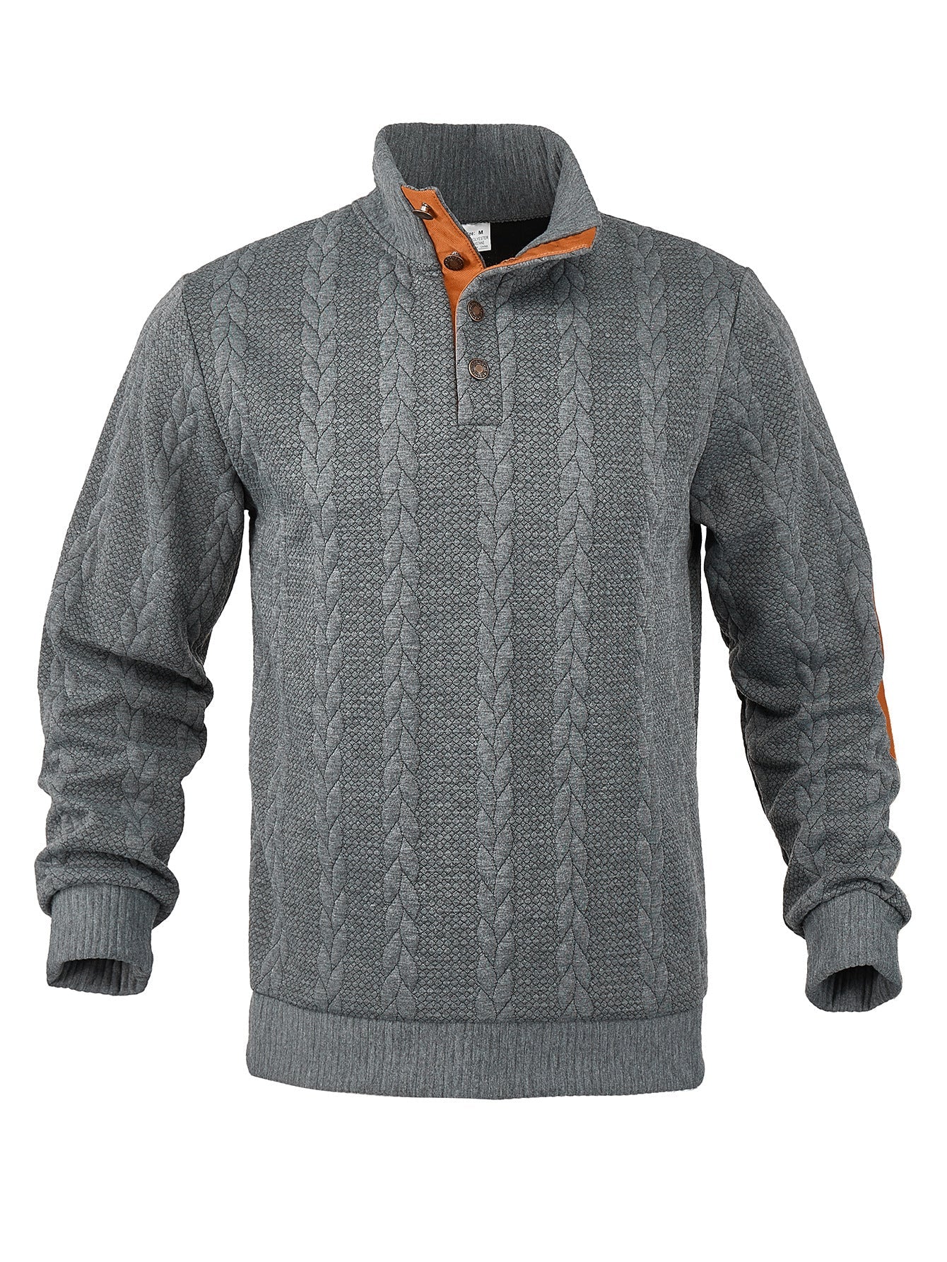 Herren Strickpullover Hoher Kragen Muster