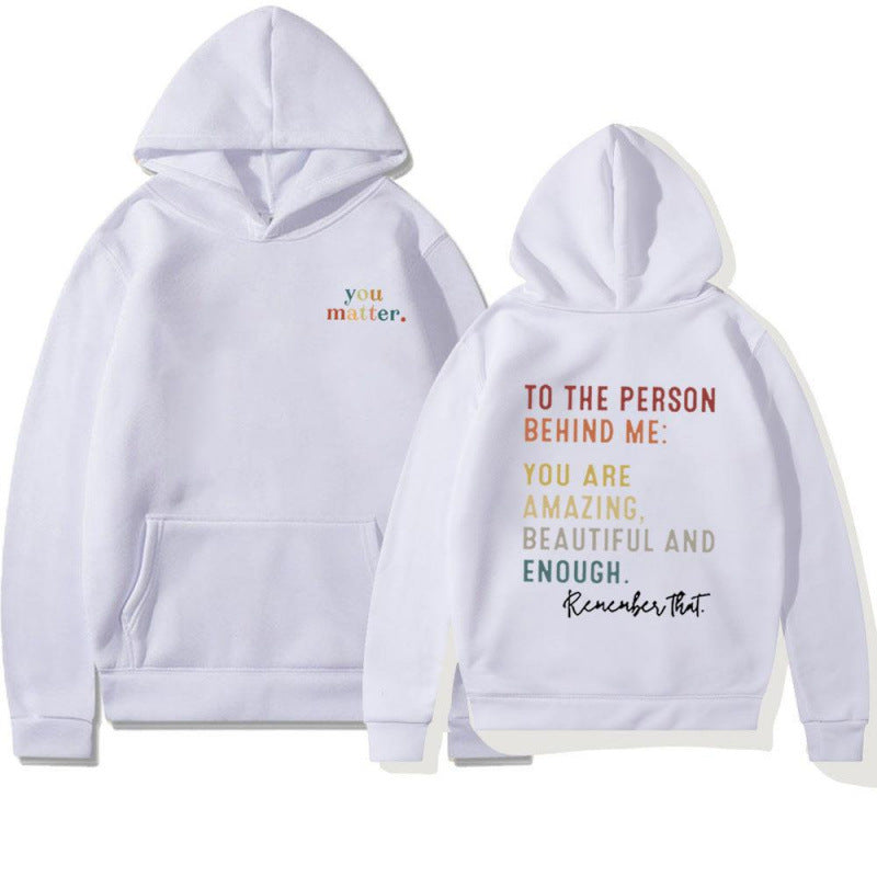 Damen Kapuzenpullover Motivierender Schriftzug Eveloria