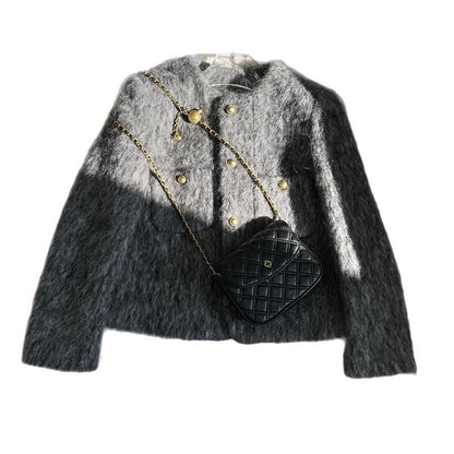 Damen Strickjacke mit goldenen Knöpfen Eveloria